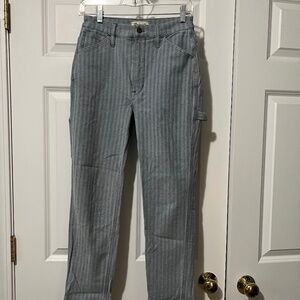 Madewell Herringbone Denim High-Rise Tapered Pants Size 24